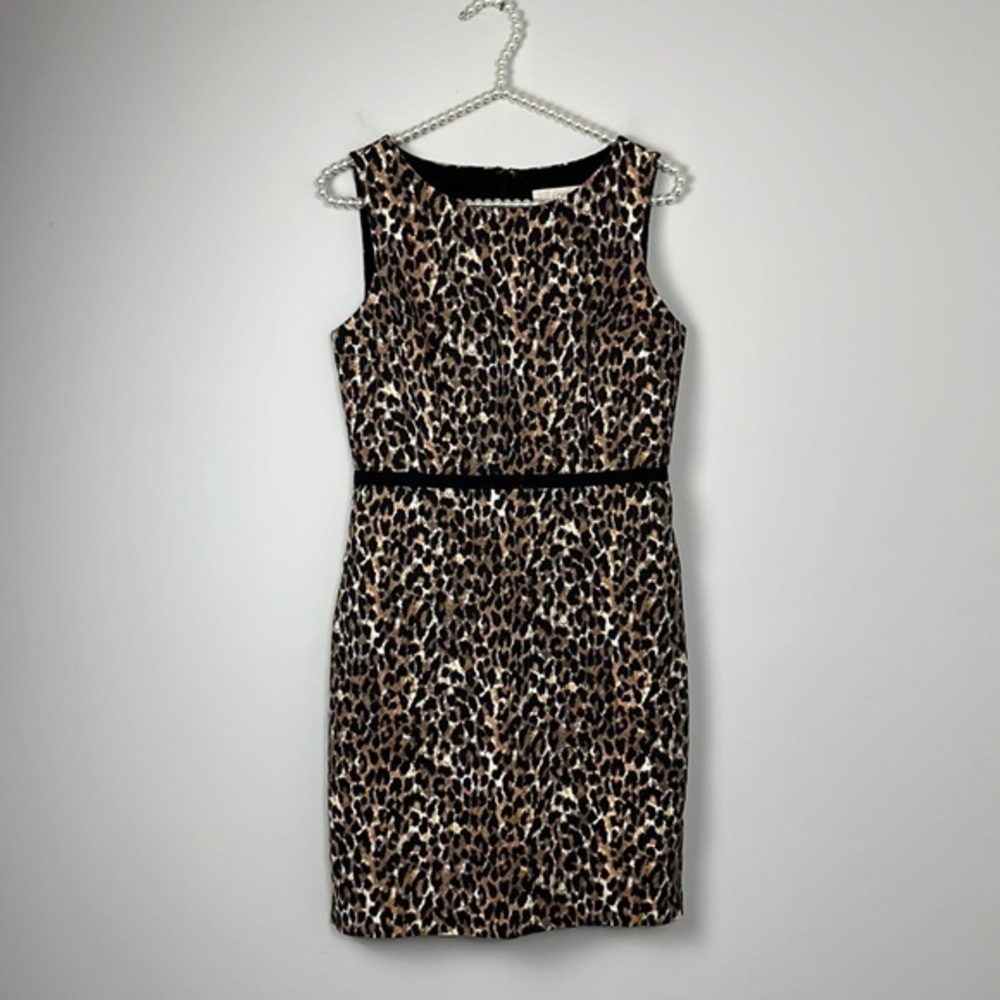 Ann Taylor Loft Leopard Dress SIZE 4P